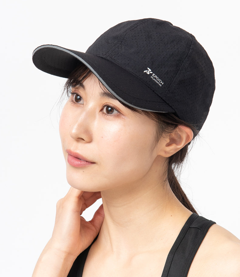 ランニングキャップ　メッシュ　深めサイズ　大きめ　飛ばない　撥水生地　UPF50 UVカット　ジョギング 日よけ　帽子　速乾　通気性　スポーツキャップ　レディース キャップ　メンズ キャップ