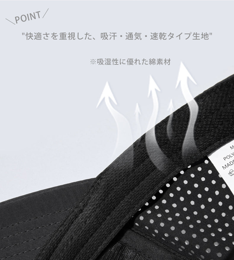 大きめサイズ　ランニングキャップ シンプル   UVカット スポーツ  メッシュ　ジョギング   日よけ 防水 反射材　帽子　レディース　メンズ