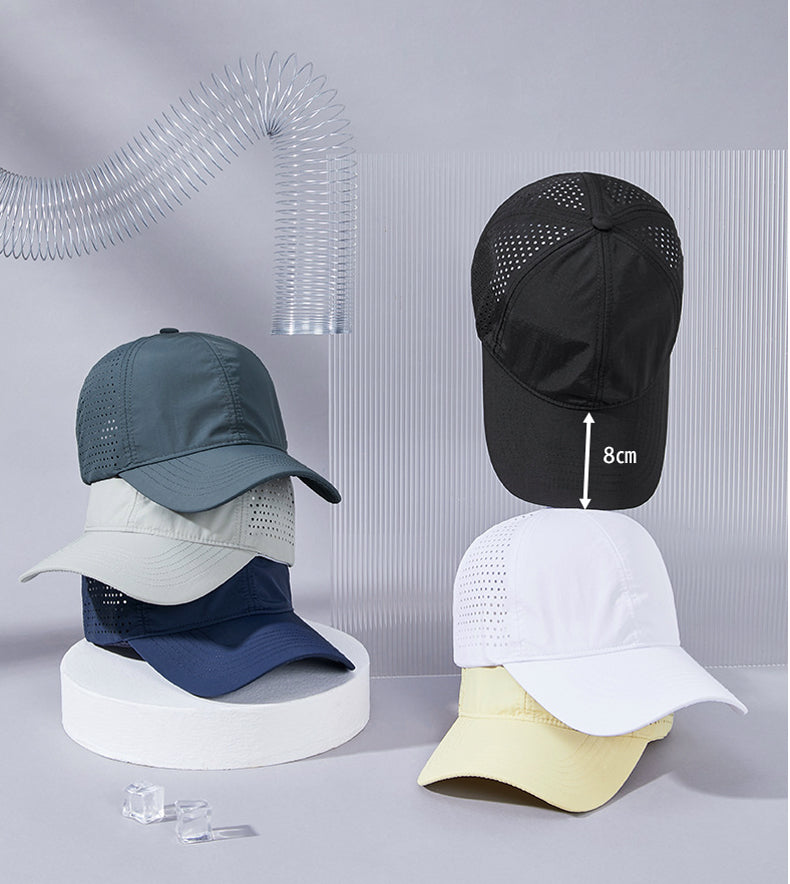 大きめサイズ　ランニングキャップ シンプル   UVカット スポーツ  メッシュ　ジョギング   日よけ 防水 反射材　帽子　レディース　メンズ