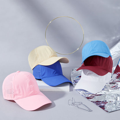 大きめサイズ　ランニングキャップ シンプル   UVカット スポーツ  メッシュ　ジョギング   日よけ 防水 反射材　帽子　レディース　メンズ