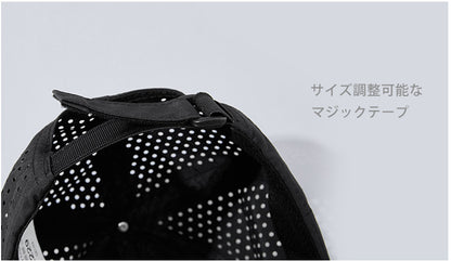 大きめサイズ　ランニングキャップ シンプル   UVカット スポーツ  メッシュ　ジョギング   日よけ 防水 反射材　帽子　レディース　メンズ