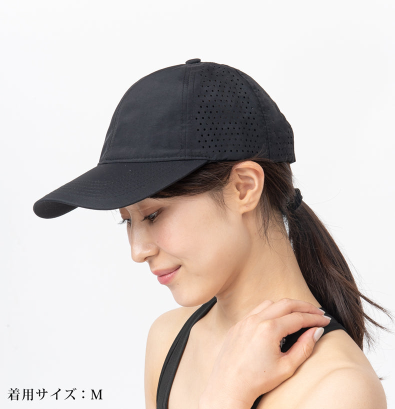 大きめサイズ　ランニングキャップ シンプル   UVカット スポーツ  メッシュ　ジョギング   日よけ 防水 反射材　帽子　レディース　メンズ