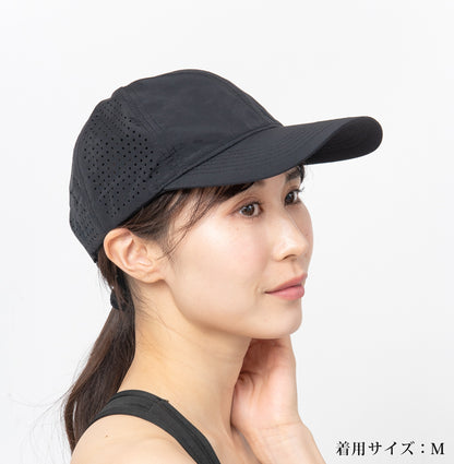 大きめサイズ　ランニングキャップ シンプル   UVカット スポーツ  メッシュ　ジョギング   日よけ 防水 反射材　帽子　レディース　メンズ