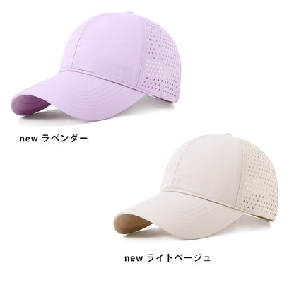 大きめサイズ　ランニングキャップ シンプル   UVカット スポーツ  メッシュ　ジョギング   日よけ 防水 反射材　帽子　レディース　メンズ