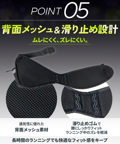 2026改良モデル PITAT PRO ランニングポーチ  揺れない 保冷機能　耐熱シート  給水ポケット ウエストバック ジョギング 　ボトルポーチ ランニング ポーチ ウエストポーチ 防水 洗濯可
