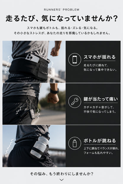 PITAT PRO ランニングポーチ  揺れない 保冷機能　耐熱シート  給水ポケット ウエストバック ジョギング 　ボトルポーチ ランニング ポーチ ウエストポーチ 防水 洗濯可　epoch running