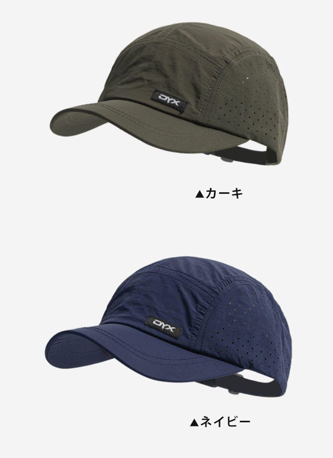 ランニングキャップ シンプルデザイン  飛ばない  UVカット 撥水加工 サイドメッシュ ジョギング 日よけ帽子　速乾　通気性 メンズ　レディース　軽量