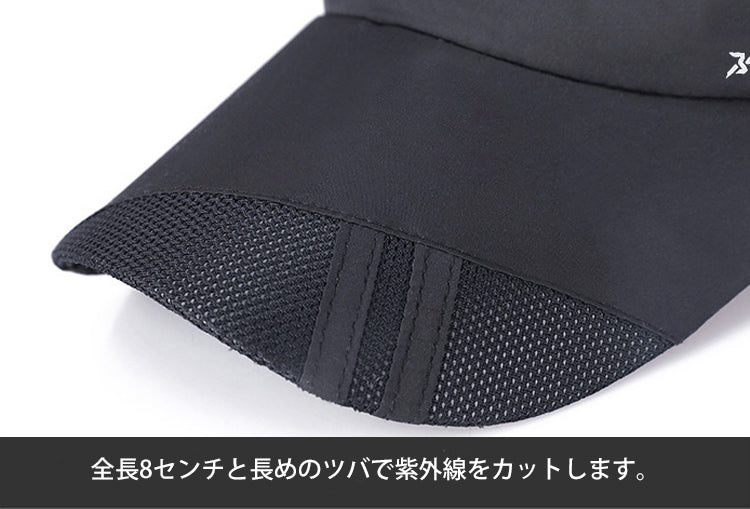 ランニングキャップ　メッシュ　深めサイズ　飛ばない　ジョギング 日よけ　UPF50 UVカット　帽子　速乾　通気性　スポーツキャップ　レディース キャップ　メンズ キャップ